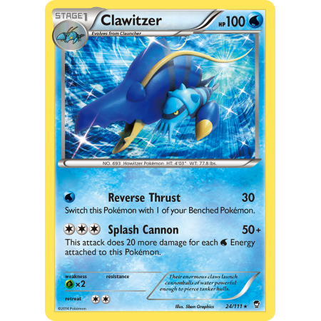 Clawitzer (Reverse Holo)