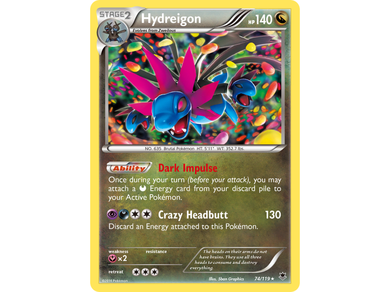 Hydreigon (Reverse Holo)