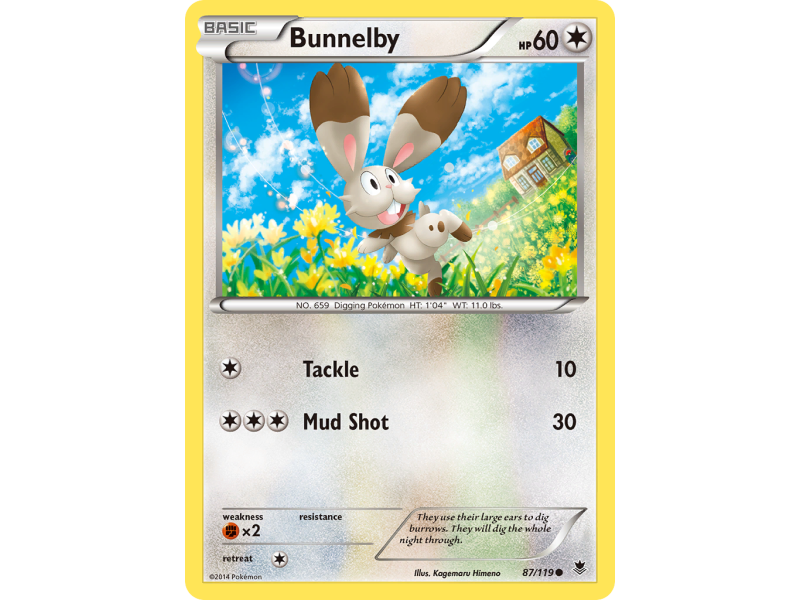 Bunnelby (Reverse Holo)