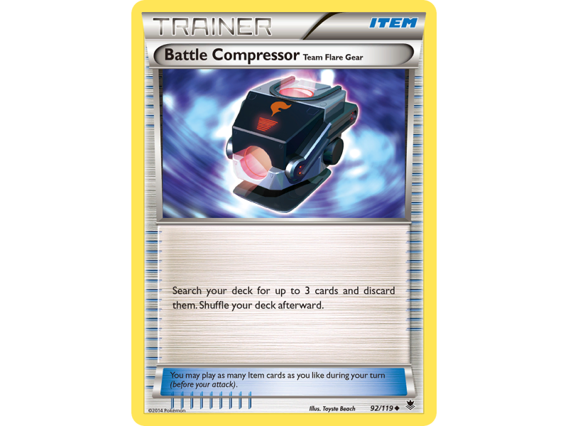 Battle Compressor Team Flare Gear (Reverse Holo)