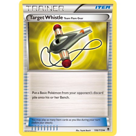 Target Whistle Team Flare Gear (Reverse Holo)