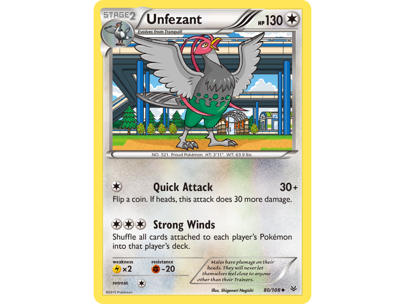 Unfezant (Reverse Holo)