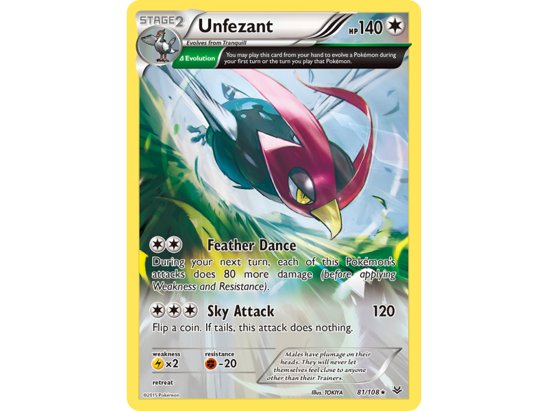 Unfezant (Reverse Holo)