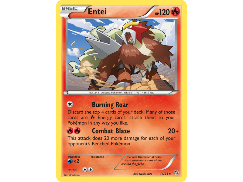 Entei (Reverse Holo)