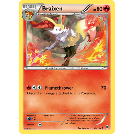 Braixen (Reverse Holo)