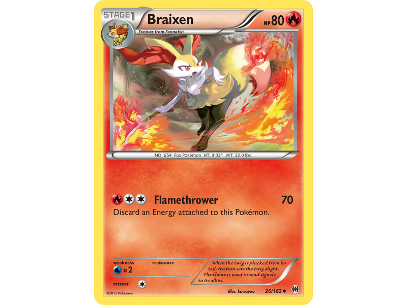 Braixen (Reverse Holo)