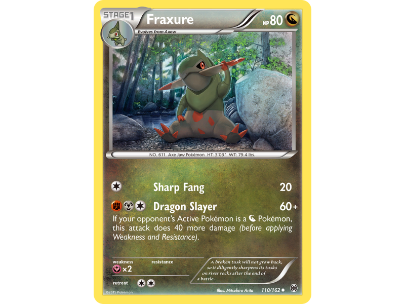 Fraxure (Reverse Holo)
