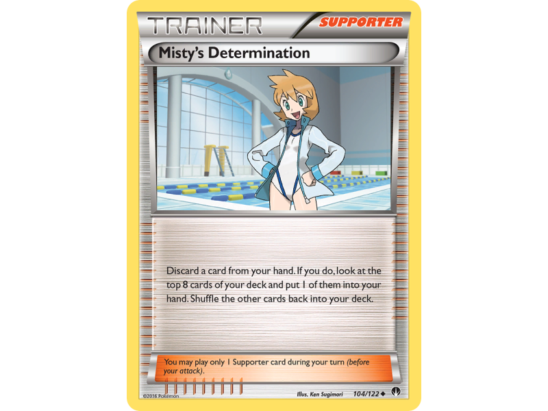 Misty's Determination (Reverse Holo)