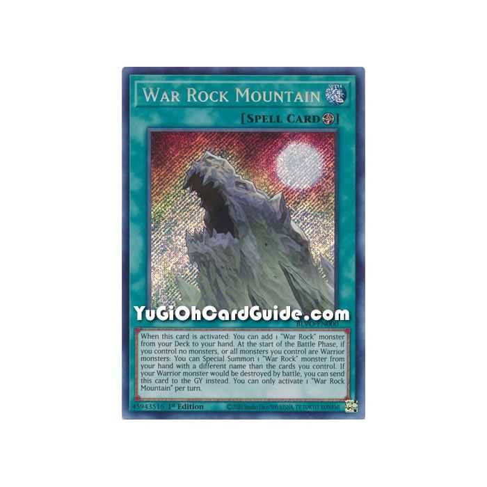 War Rock Mountain (Secret Rare) – Blazing Vortex | Carta YUGIOH en México