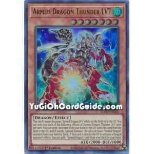 Armed Dragon Thunder LV7 (Ultra Rare) – Blazing Vortex | Carta YUGIOH en México