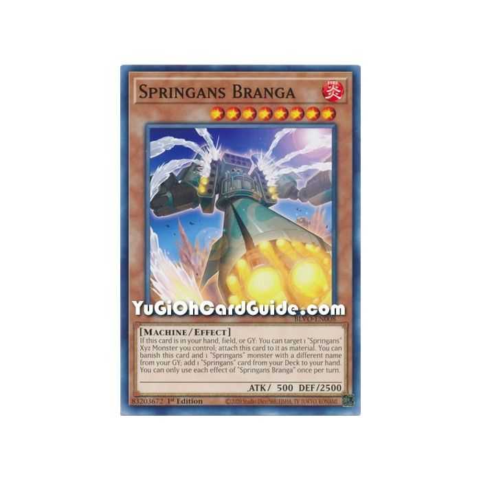 Springans Branga (Common) – Blazing Vortex | Carta YUGIOH en México