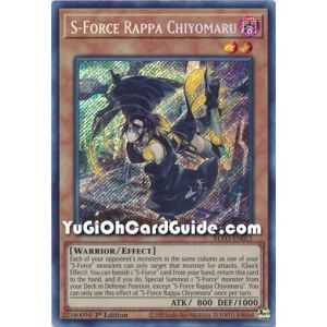 S-Force Rappa Chiyomaru (Secret Rare) – Blazing Vortex | Carta YUGIOH en México