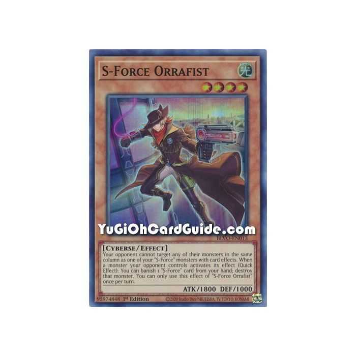 S-Force Orrafist (Super Rare) – Blazing Vortex | Carta YUGIOH en México