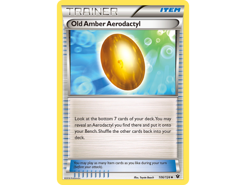 Old Amber Aerodactyl (Reverse Holo)