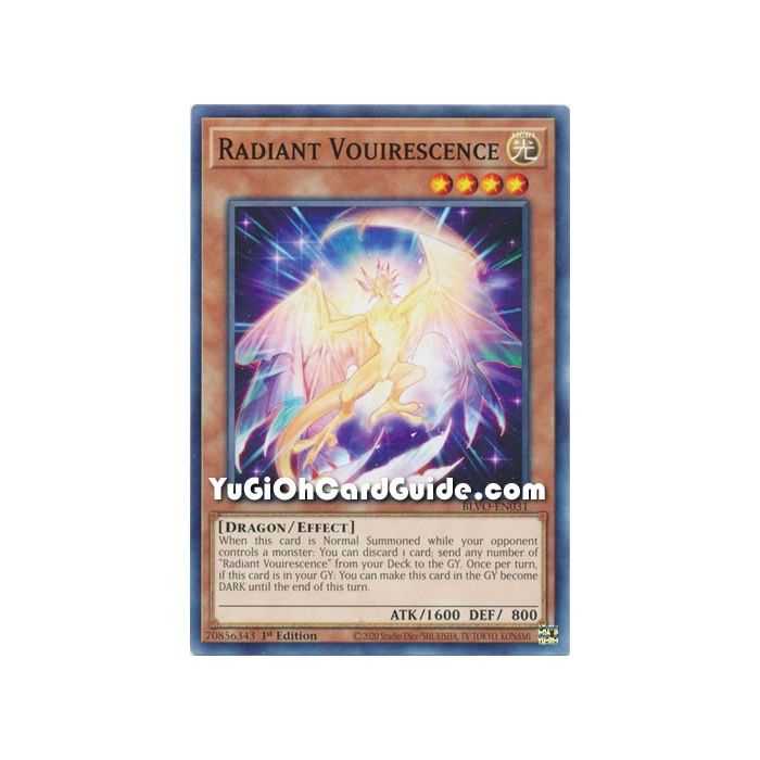 Radiant Vouirescence (Common) – Blazing Vortex | Carta YUGIOH en México