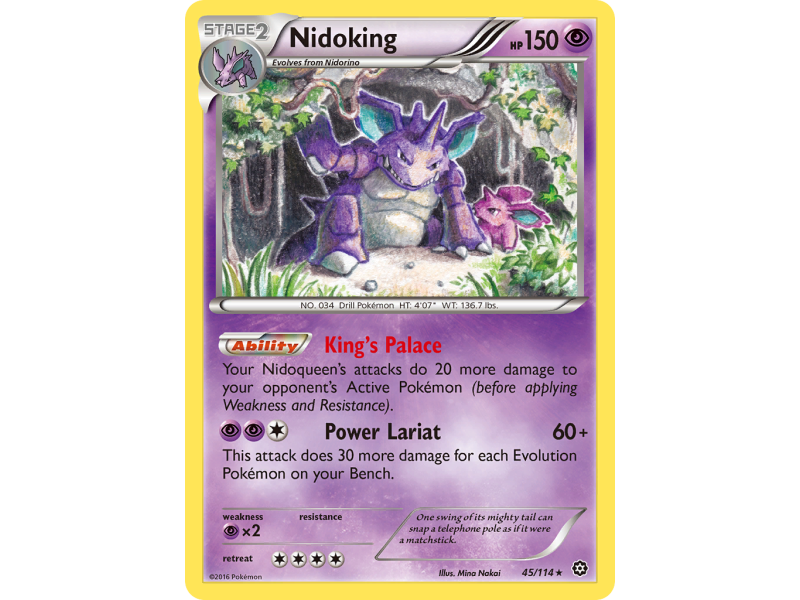 Nidoking (Reverse Holo)