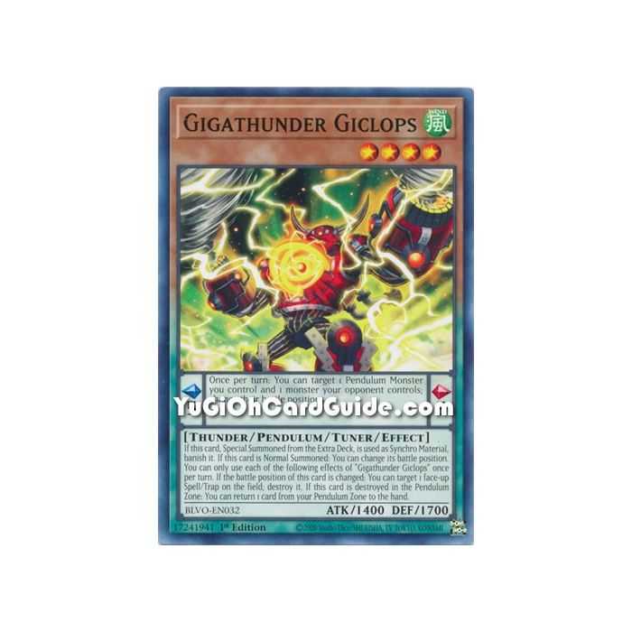 Gigathunder Giclops (Common) – Blazing Vortex | Carta YUGIOH en México