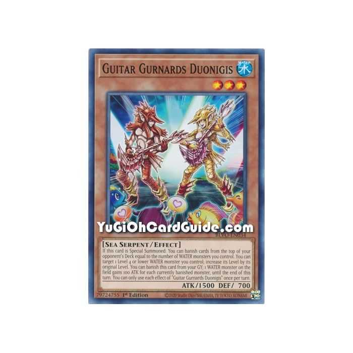 Ghitar Gurnards Duonigis (Common) – Blazing Vortex | Carta YUGIOH en México
