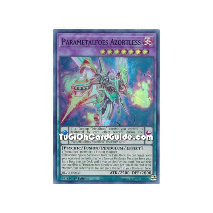 Parametalfoes Azortless (Super Rare) – Blazing Vortex | Carta YUGIOH en México