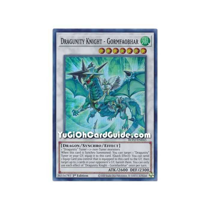Dragunity Knight - Gormfaobhar (Super Rare) – Blazing Vortex | Carta YUGIOH en México