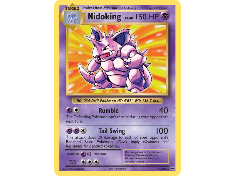 Nidoking (Reverse Holo)