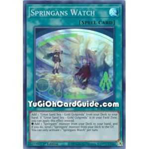 Springans Watch (Super Rare) – Blazing Vortex | Carta YUGIOH en México