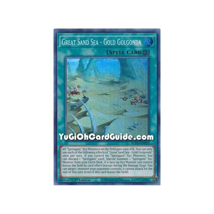 Great Sand Sea - Gold Golgonda (Super Rare) – Blazing Vortex | Carta YUGIOH en México