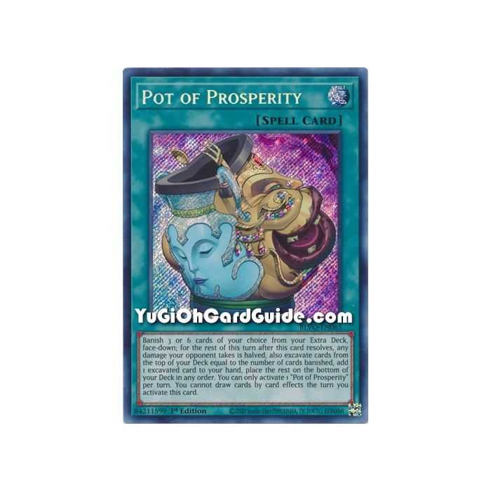 Pot of Prosperity (Secret Rare) – Blazing Vortex | Carta YUGIOH en México