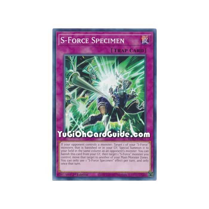 S-Force Specimen (Common) – Blazing Vortex | Carta YUGIOH en México