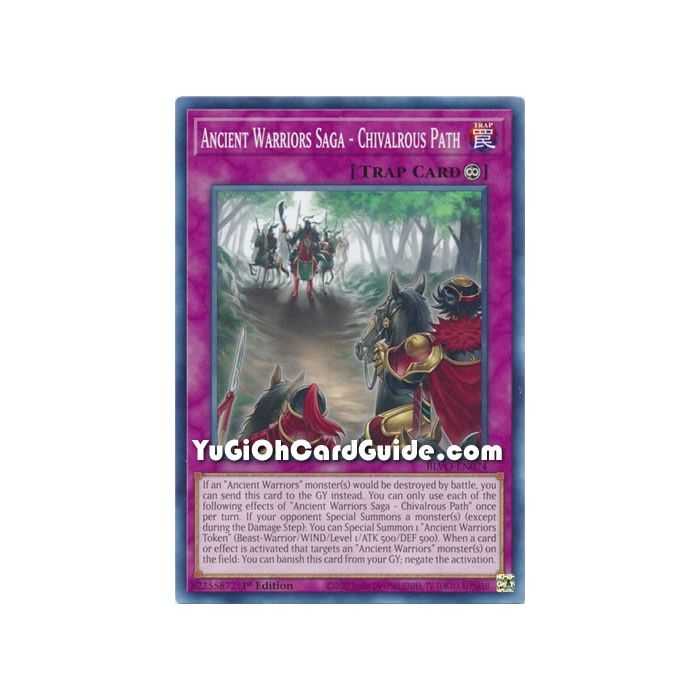 Ancient Warriors Saga - Chivalrous Path (Common) – Blazing Vortex | Carta YUGIOH en México