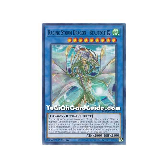 Raging Storm Dragon - Beaufort IX (Common) – Blazing Vortex | Carta YUGIOH en México