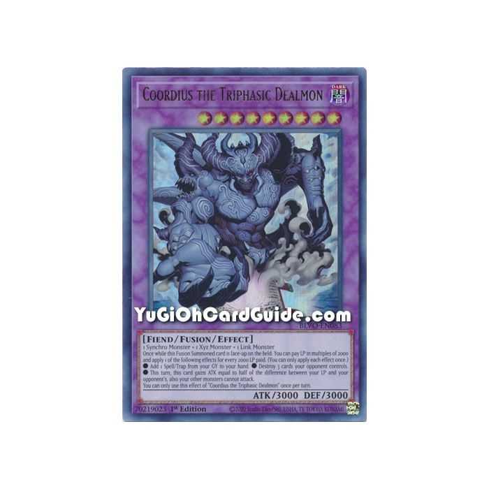 Coordius the Triphasic Dealmon (Ultra Rare) – Blazing Vortex | Carta YUGIOH en México