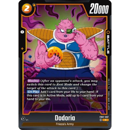 Dodoria (Common) – FB07 Wish for Shenron | Carta DRAGON BALL en México