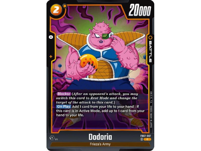 Dodoria (Common) – FB07 Wish for Shenron | Carta DRAGON BALL en México