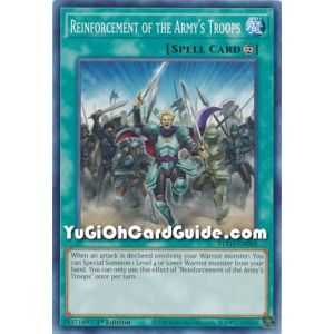 Reinforcement of the Army's Troops (Common) – Blazing Vortex | Carta YUGIOH en México