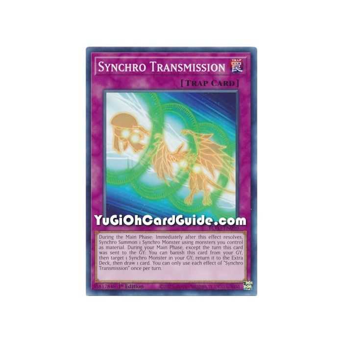 Synchro Transmission (Common) – Blazing Vortex | Carta YUGIOH en México