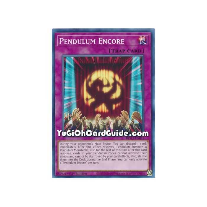 Pendulum Encore (Common) – Blazing Vortex | Carta YUGIOH en México