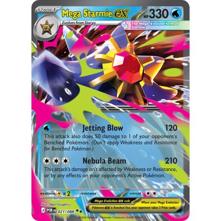 Mega Starmie ex (Reverse Holo)