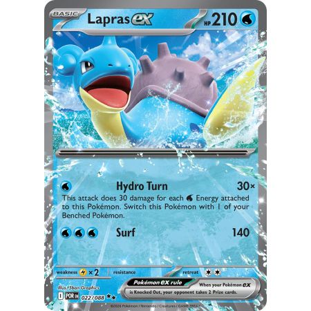 Lapras ex (Reverse Holo)