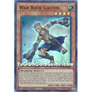 War Rock Gactos (Super Rare) – Blazing Vortex | Carta YUGIOH en México