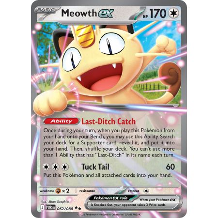 Meowth ex (Reverse Holo)