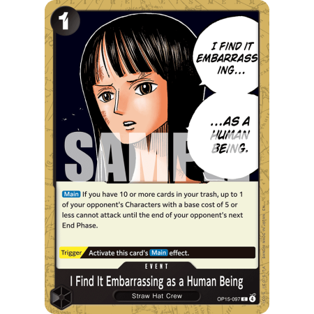 I Find It Embarrassing as a Human Being (C)