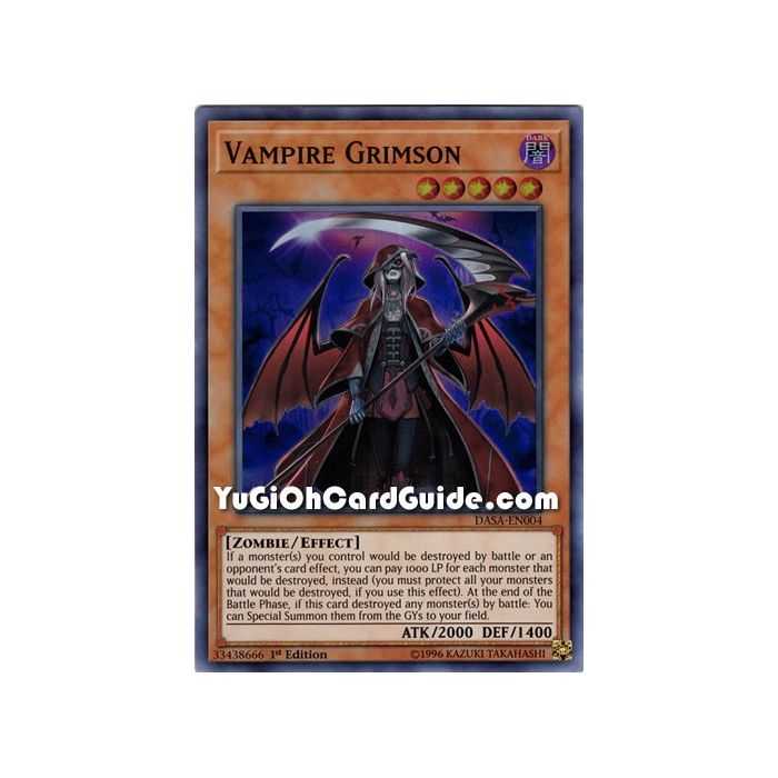 Vampire Grimson (Super Rare) – Dark Saviors | Carta YUGIOH en México