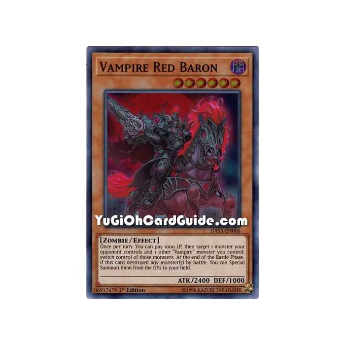 Vampire Red Baron (Super Rare) – Dark Saviors | Carta YUGIOH en México