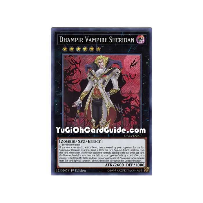Dhampir Vampire Sheridan (Secret Rare) – Dark Saviors | Carta YUGIOH en México