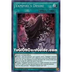 Vampire's Desire (Secret Rare) – Dark Saviors | Carta YUGIOH en México