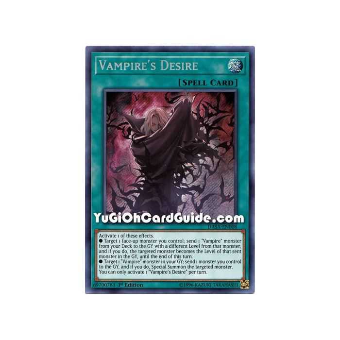 Vampire's Desire (Secret Rare) – Dark Saviors | Carta YUGIOH en México