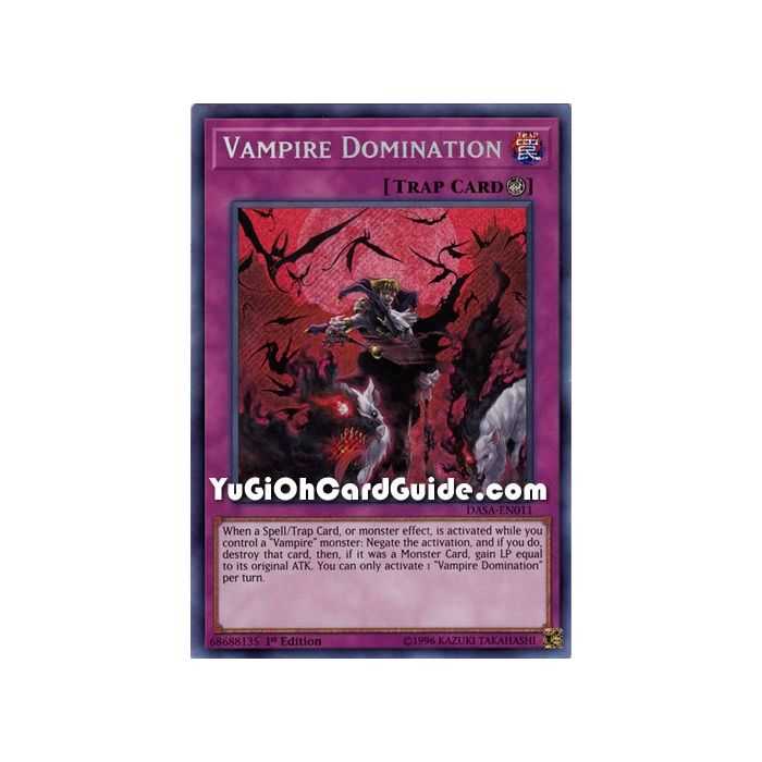 Vampire Domination (Secret Rare) – Dark Saviors | Carta YUGIOH en México