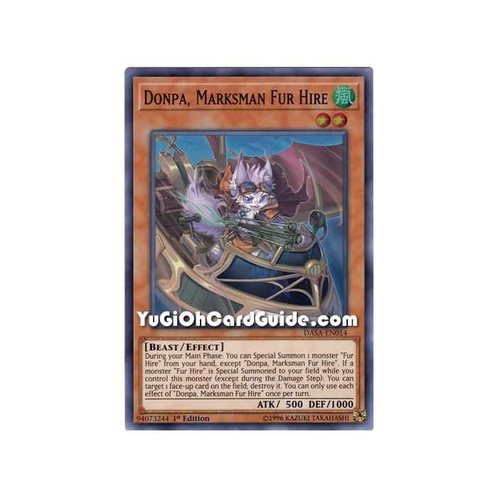 Donpa, Marksman Fur Hire – Dark Saviors | Carta YUGIOH en México