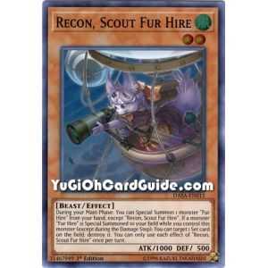Recon, Scout Fur Hire (Super Rare) – Dark Saviors | Carta YUGIOH en México